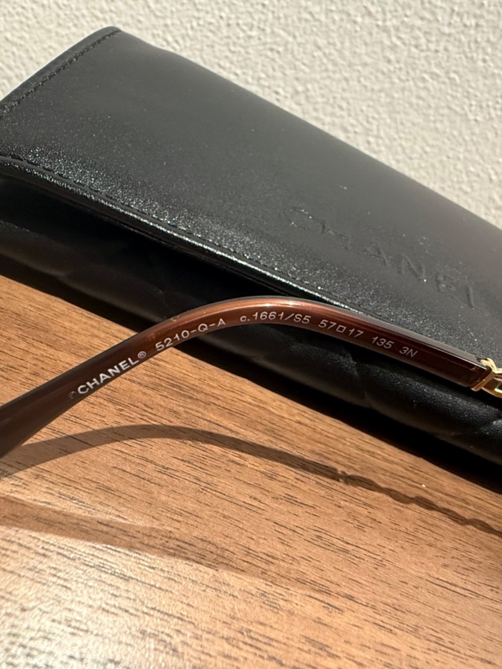 Chanel 5210-Q-A Square Chain Sunglasses – Brown / Gold - Picture 6 of 8